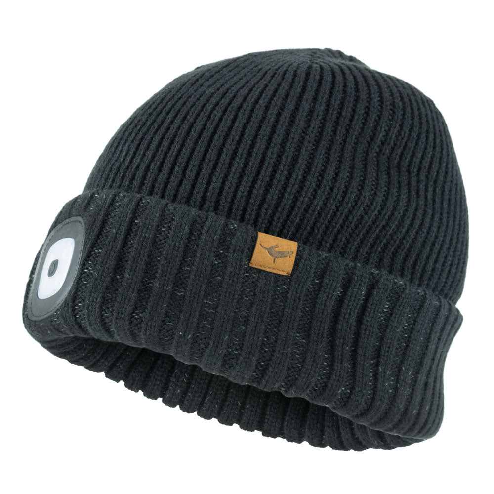 Sealskinz Waterproof Cold Weather LED Beanie in Black