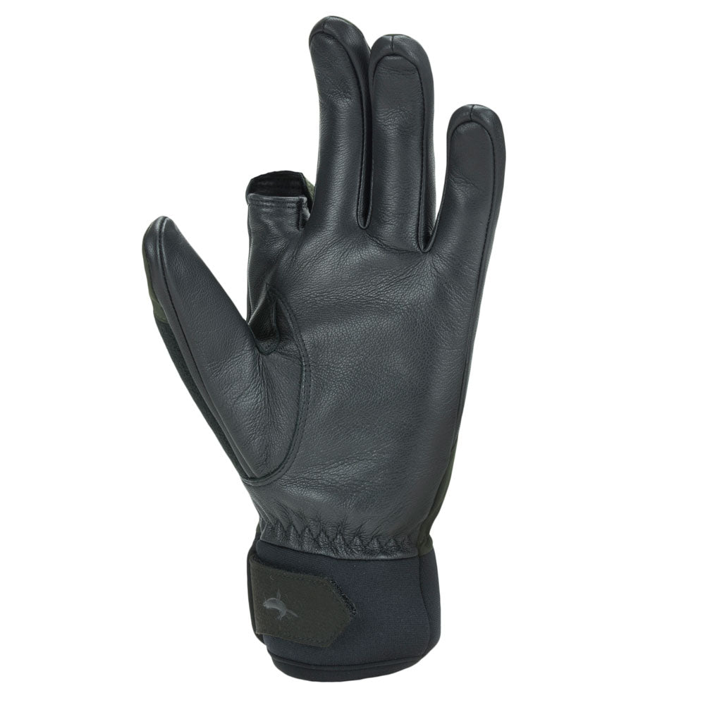 Sealskinz Waterproof Sporting Gloves in Olive & Black 2